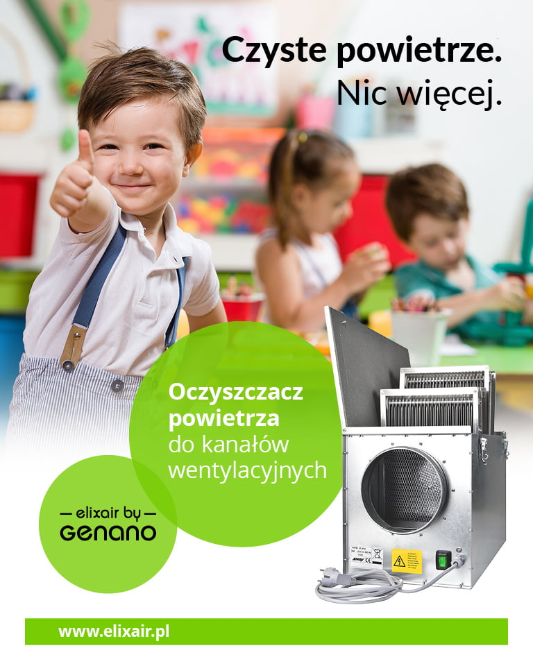 oczyszczacz powietrza ELixair w przedszkolu